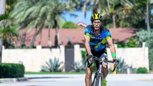 David cycling