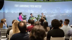 David on a panel at the Fort Lauderdale Tech Meetup