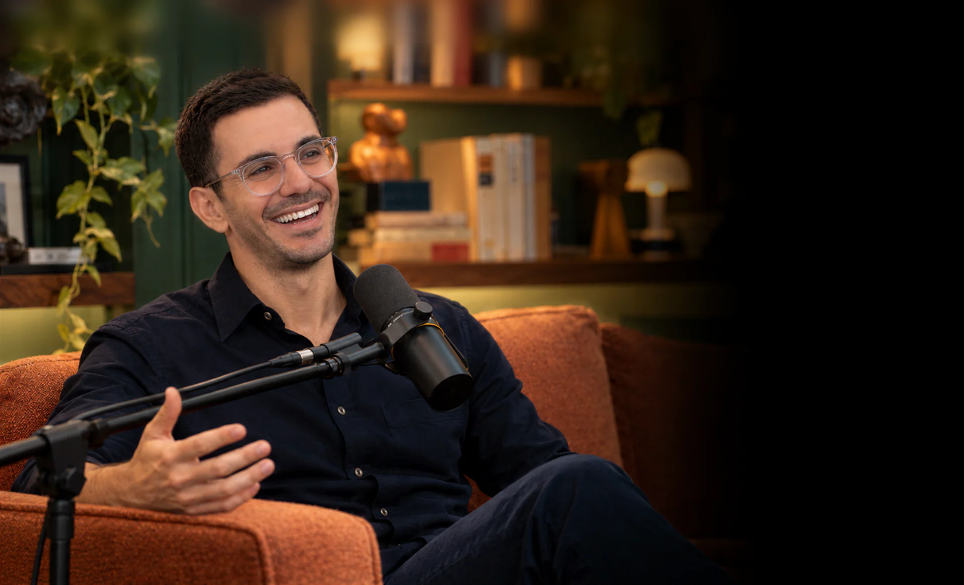 David Bitton speaking on a podcast