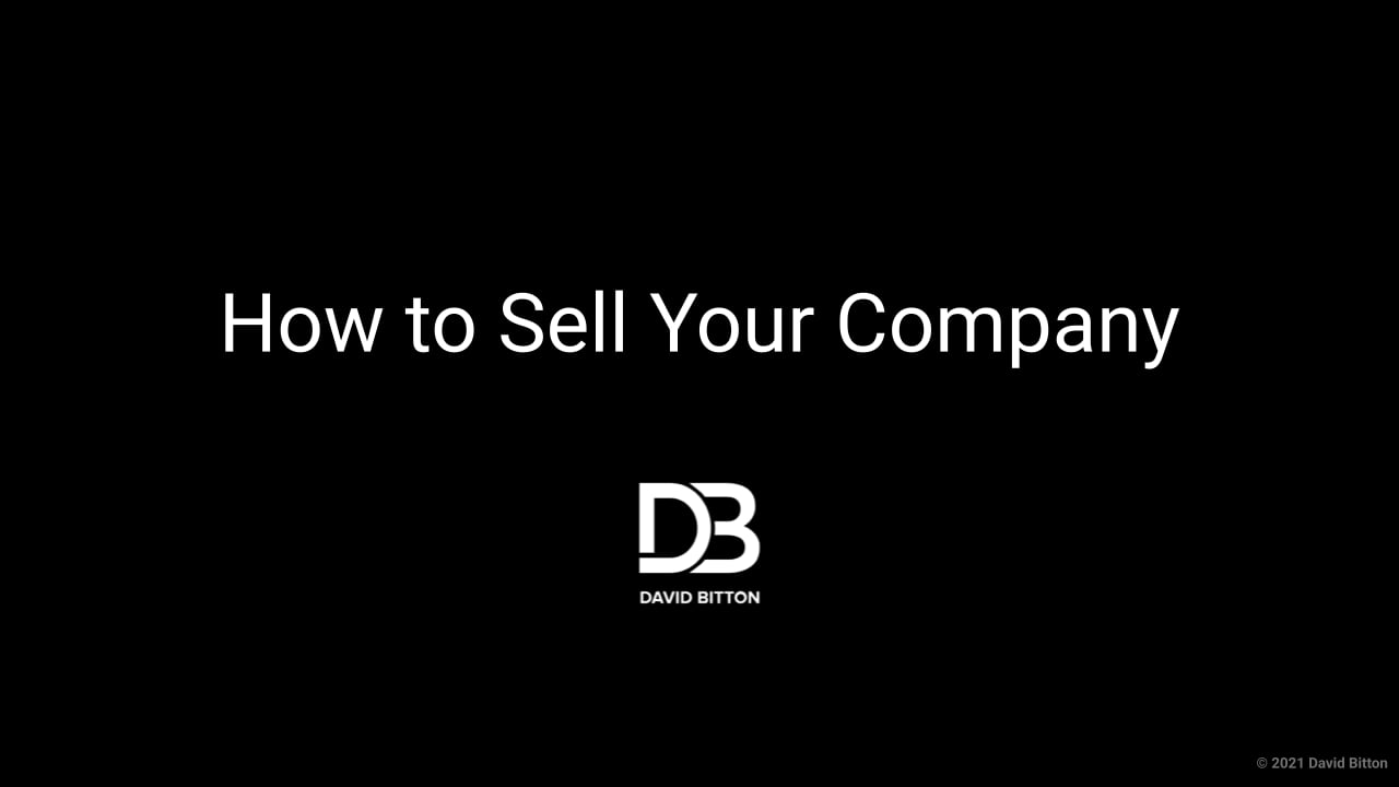 How to Sell Your Company