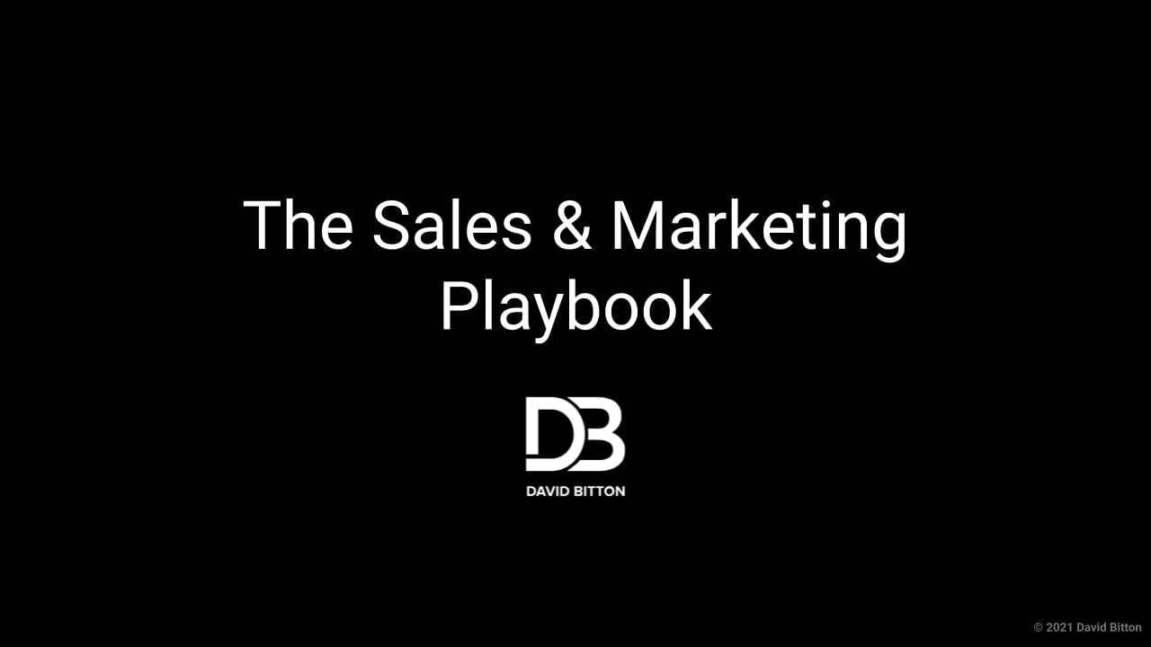 The Sales & Marketing Playbook